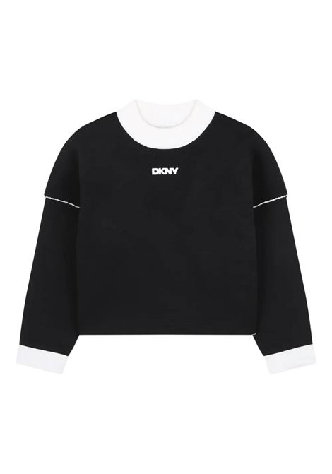 Pull con logo DKNY KIDS | D62379M91